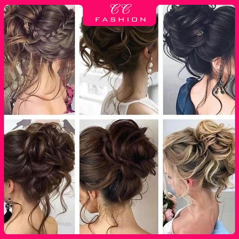 Búi Tóc Giả Kiểu Đầu Maruko Dài Phụ Kiện Tóc Thời Trang Nữ Hàng Mới Về Có Kẹp Lấy