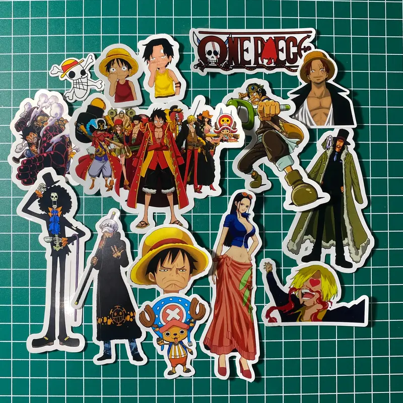 Stiker Anime One Piece Vol 1 Luffy Zoro Mugiwara Vinyl Premium Waterproof - Kertas 1