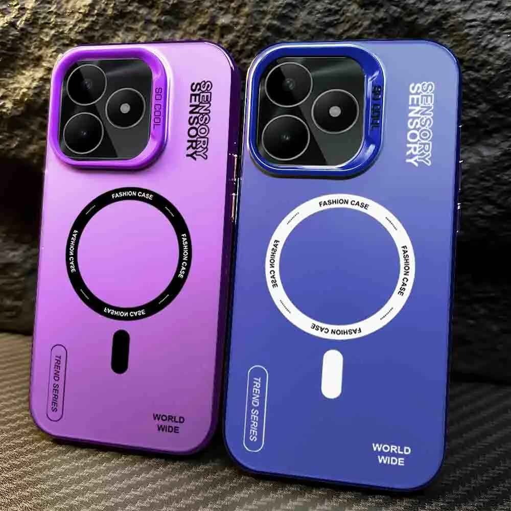 Softcase Hybrid Premium Matte Case Circle For REALM*E C51,C51S,C53,C63,C61,C55,NOTE 50, NOTE 60 Case Aesthetics