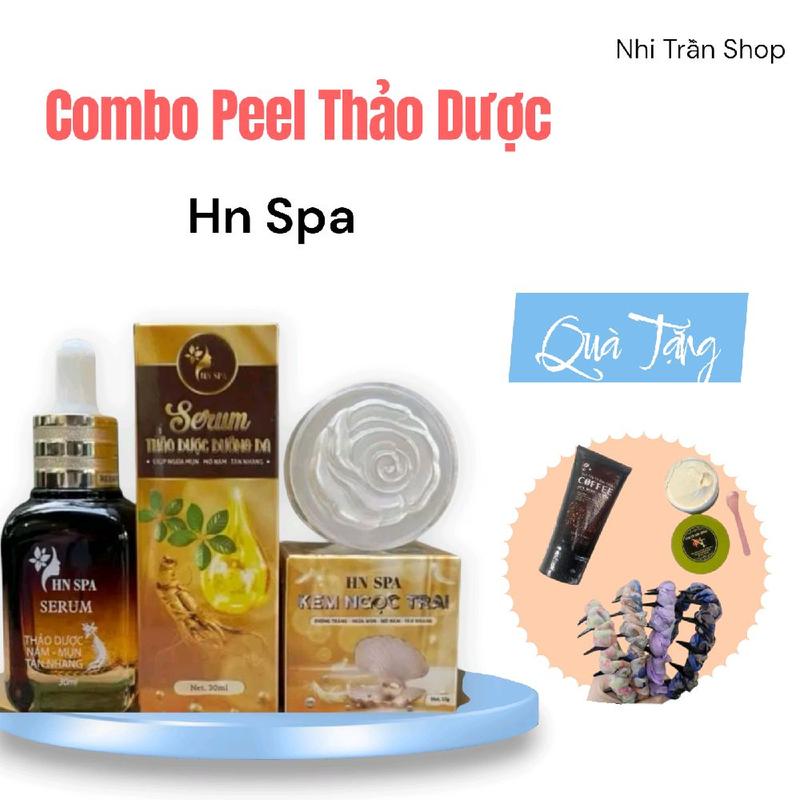 [Kèm Quà] COMBO SERUM PEEL DA THẢO DƯỢC : Kèm Kem Face Dưỡng Trắng - bông tẩy trang