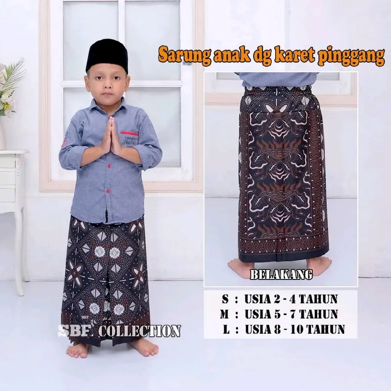 SARUNG ANAK INSTAN/SARUNG ANAK TK - SD /SARUNG ANAK USIA 2 - 10th 3