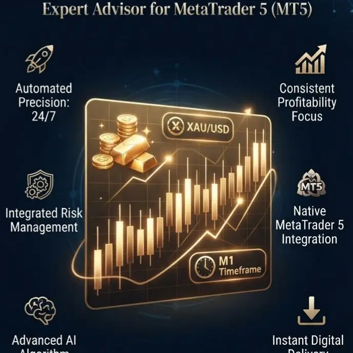 [AUTO TRADING] ULTIMATE TRADING EA - Expert Advisor MetaTrader 5 (MT5) - XAUUSD GOLD M1