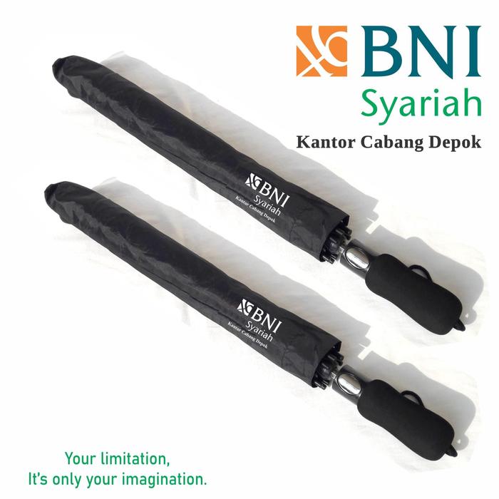 Gambar Payung Golf Lipat Otomatis 27" + Sarung - Custom Logo, Cetak Logo, dari JembatanMas Kota Administrasi Jakarta Utara Tokopedia