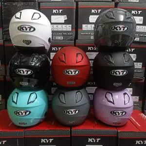 KYT Helm Kyoto R Polos Putih 100% Original dengan Busa Comfort Removeble dan Ventilasi Udara Aero Dinamis untuk Perlindungan Maksimal