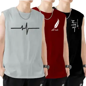 Paket Hemat Baju Kaos Singlet Lekbong Pria Motif 3 pcs 50ribuan / Kaus Tanktop Cowok Murah