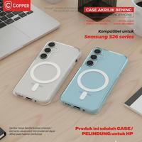 Gambar COPPER Acrylic Clear Magsafe Case Kompatible Untuk - Samsung S26 / Plus / Ultra - Case Clear Magsafe ( Support Wireless Charging ) - Samsung S26 dari Copper.Medan Kota Medan 5 Tokopedia