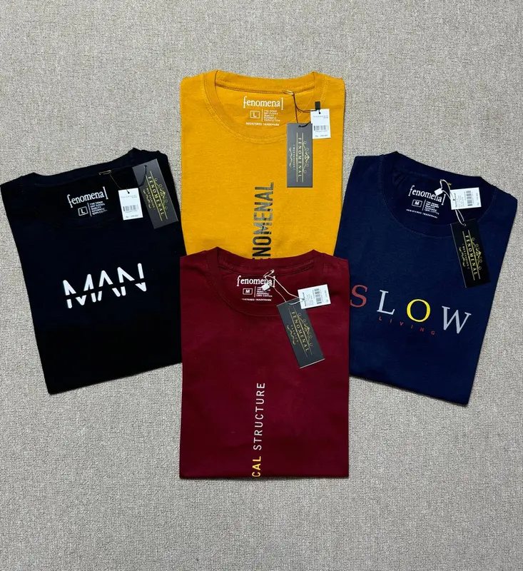 PAKET 3PCS KAOS DISTRO MOTIF SIMPEL BAHAN KATUN COMBED 28S 4