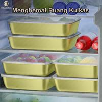 Gambar ⟪ ISCHAINDYOFCI ⟫ TEXANIA BELI 2pcs Free 3pcs Food Box GOLD Stainless Steel - Bisa di Microwave / Oven - Bisa di kulkas FREE 1 SET PISAU PINK - Foodbox GOLD isi 5 - Set pisau isi 4, PO dari Texania house ware store Kab. Tangerang 3 Tokopedia