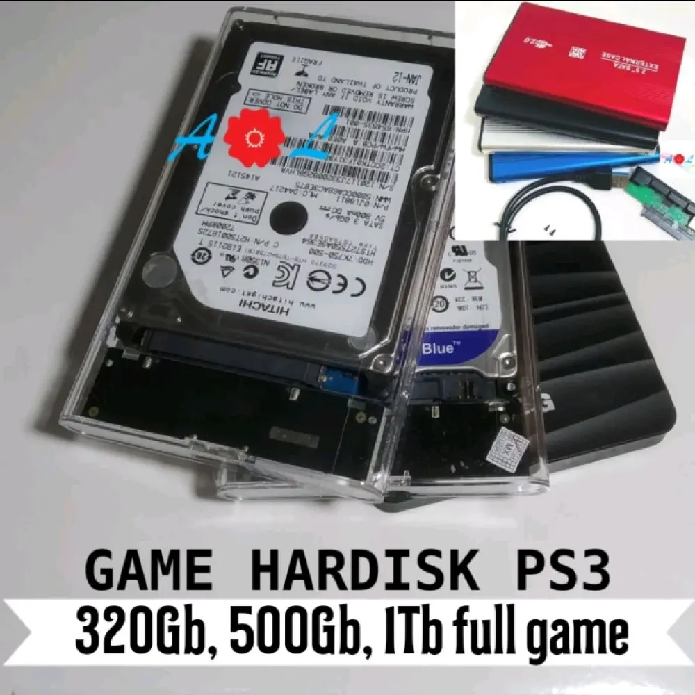 Hdd isi full game Ps3 Hen Western digital hitachi maxtor seagate