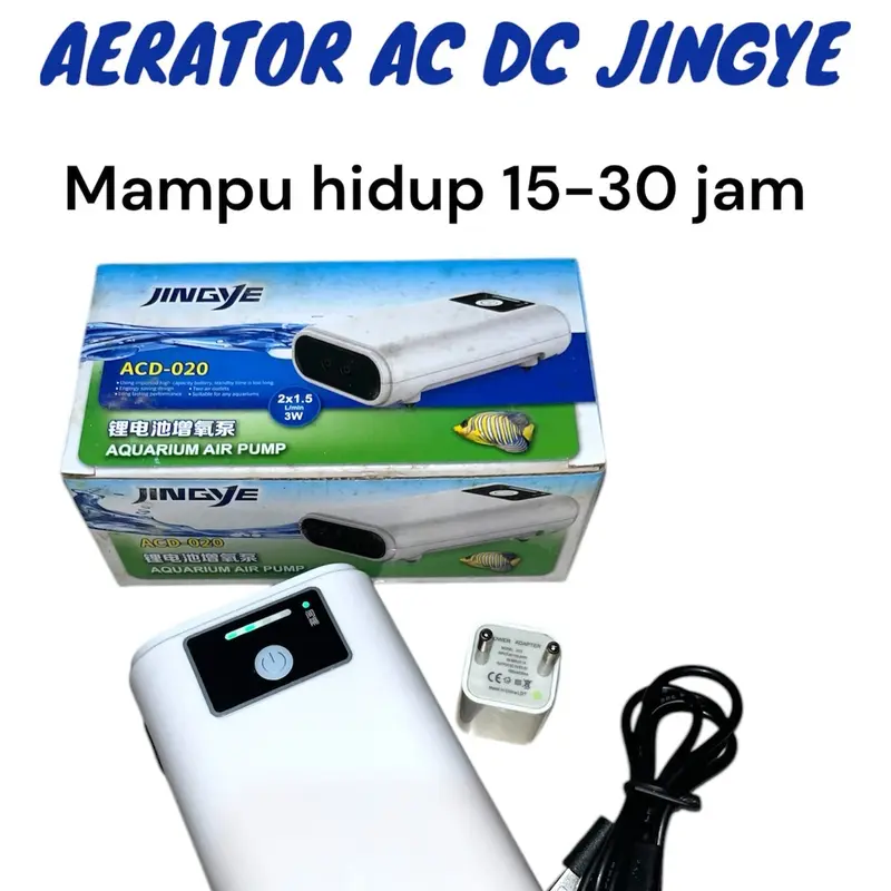 AERATOR AC DC KANDILA DAN JINGYE 1 LUBANG DAN 2 LUBANG UNTUK AQUARIUM 1