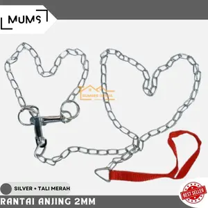 Rantai Hewan Peliharaan 2mm Rante Gogok Anjing Kucing 2 mm Rantai Kalung Dog Chain Harnes Pet Belts Tali Tuntun SUJ