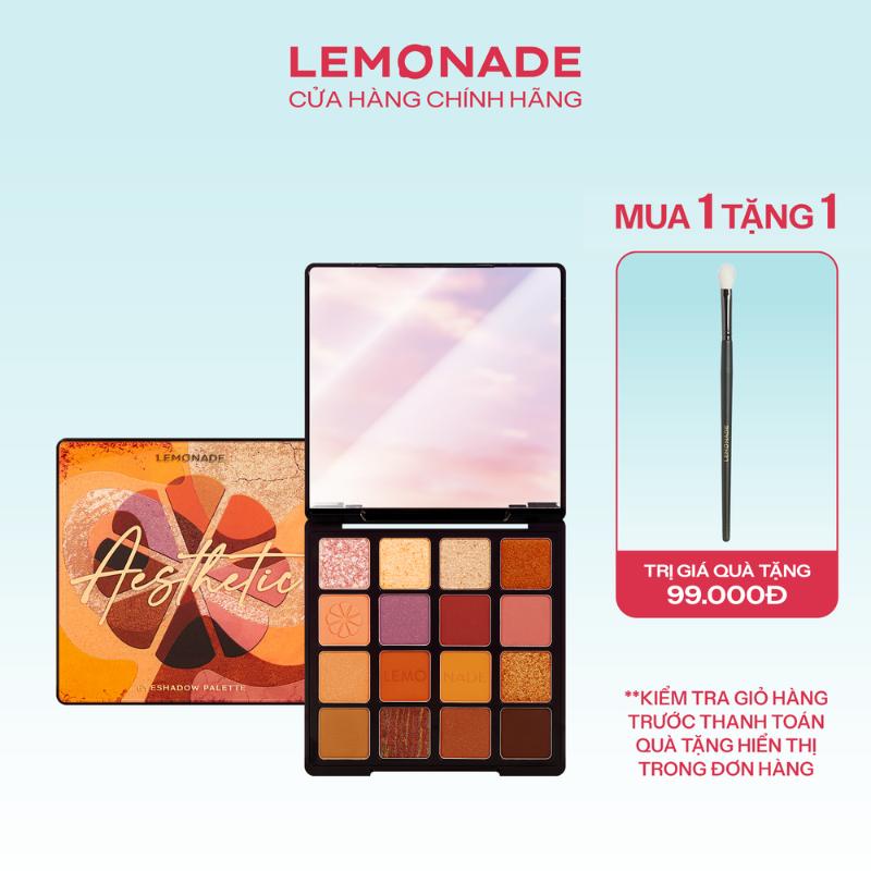 [MUA 1 TẶNG 1] MUA 01 Bảng phấn mắt Lemonade Aesthetic Eyeshadow Palette 20.8g TẶNG 01 Cọ trang điểm mắt chuyên dụng