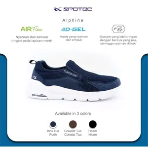 SPOTEC Sepatu WALKING Artikel ALPINE-Biru Tua/Putih