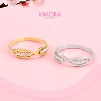 Gambar Kimora - Cincin Titanium Wanita Infinity Yuna Cnt255 - GOLD 6 dari Kimora Jewelry Kota Denpasar 1 Tokopedia