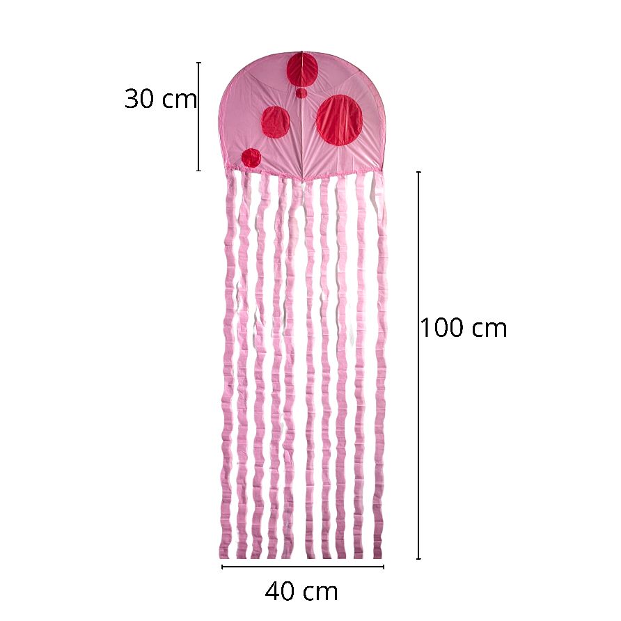 Layangan Ubur-Ubur Warna Pink 1,3 m | 130 cm | Ekor Panjang | Bonus Tali Goci naga Layangan Ubur-Ubur Warna Pink 1,3 m | 130 cm | Ekor Panjang | Bonus Tali Goci naga