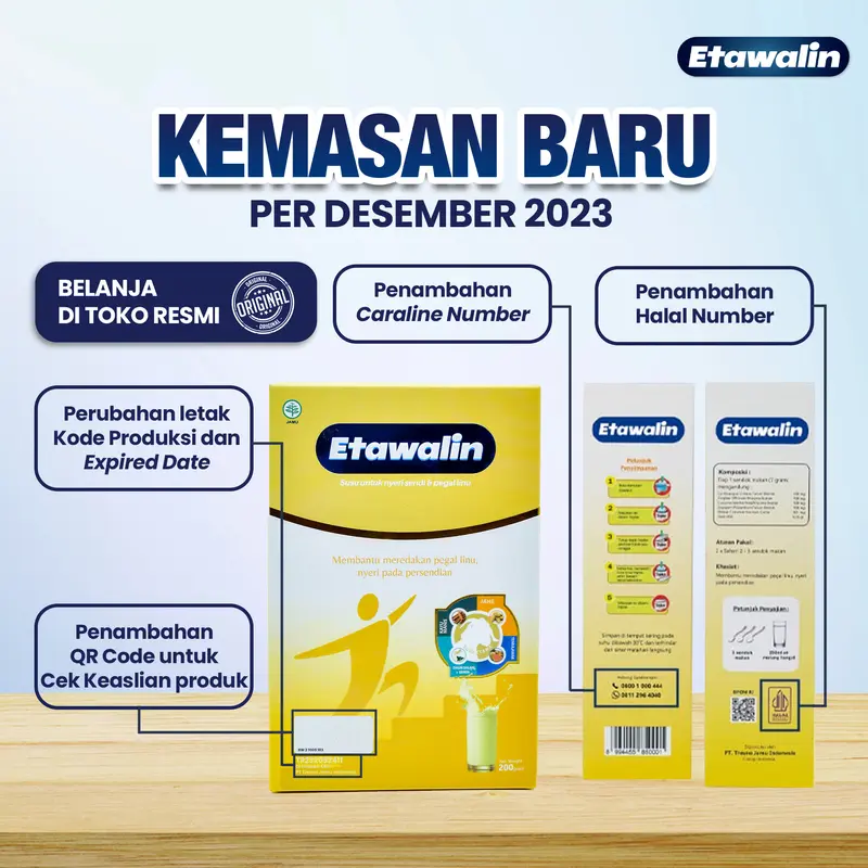 Etawalin Official Original 2 Box Susu Bubuk Kambing Etawa Bantu Masalah Nyeri Sendi Asam Urat dan Pegal Linu bisa COD 2