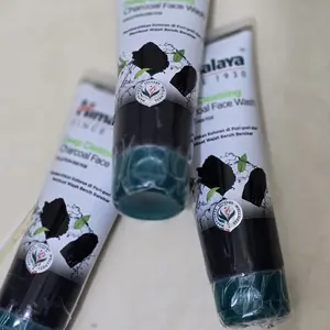( Bundle isi 3 ) Himalaya Charcoal Deep Cleansing Wash 100ml | Sabun Cuci Muka Anti Polusi | Arang Kelapa Aktif & Teh Hijau | Brightening