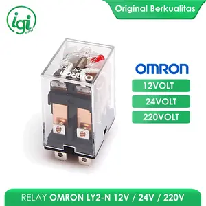 RELAY LY2 12V OMRON/ RELAY LY2N OMR 24V / RELAY LY2-N OM 220V 8 / RELAI TERMURAH BEST SELLER