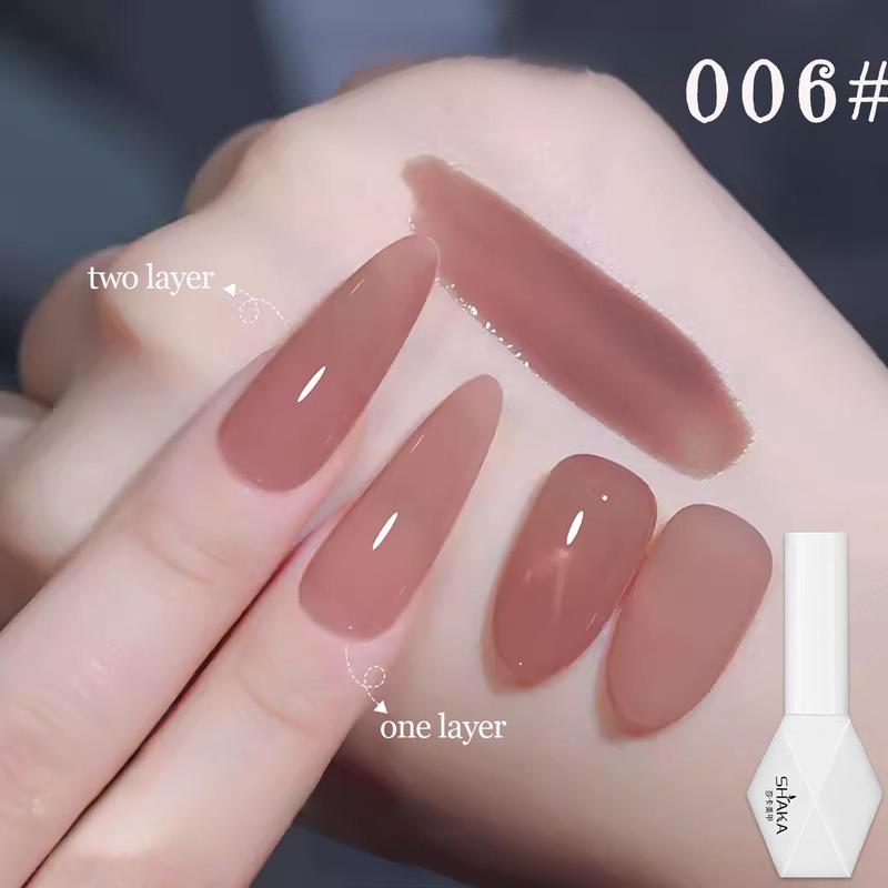 Móng Tay Gel Màu Khỏa Thân, Thiết Kế Trái Tim Trơn, Móng Tay Salon Làm Móng, Làm Đẹp Móng Tay, Huafei Trong Suốt Trên Băng, Màu Zhen Zhen Cùng Phong Cách, Phổ Biến, Màu Trắng, Thích Hợp Cho Cửa Hàng Làm Đẹp Móng Tay, [SK33] 8