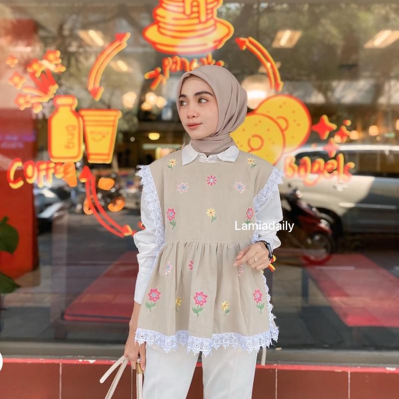 Lamiadaily Hana Blouse - Kemeja oversize 0
