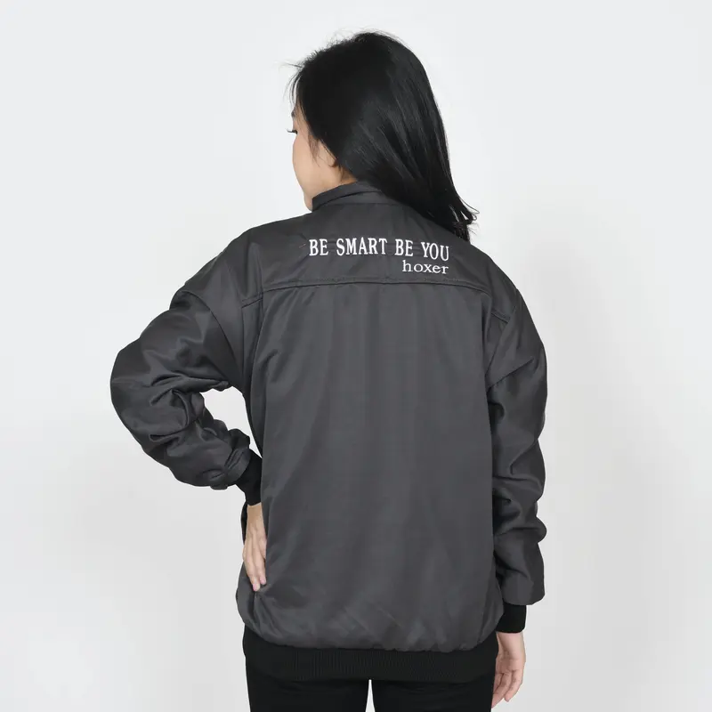 Atasan Wanita Jaket Bolak Balik BB Taslan WP Premium Original Distro Hoxer Polos Parasut Tebal Nyaman Lembut Waterproof   Kantong Keren 8