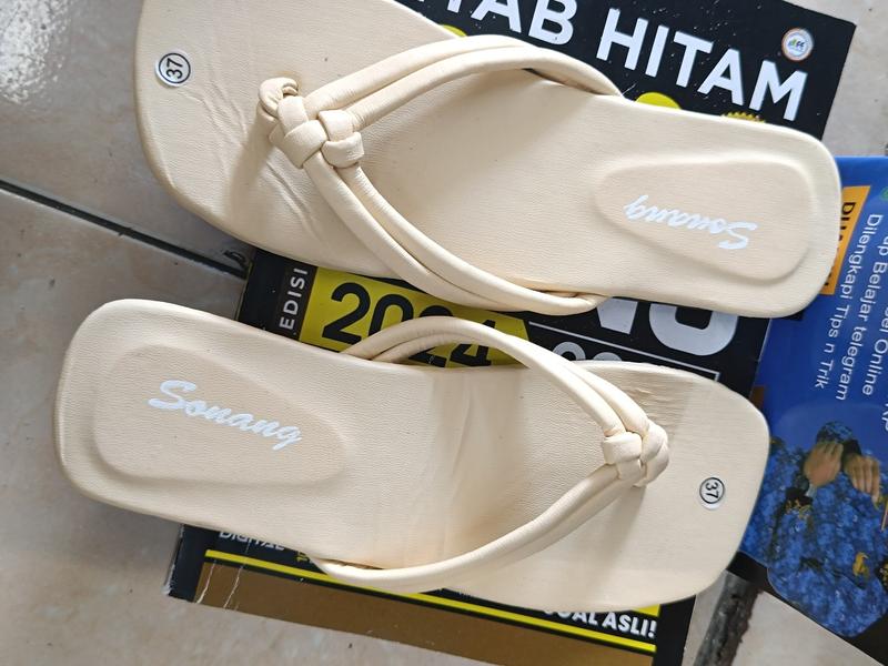 Product Introduction of Sandal Teplek Jepit Kupat Wanita Sendal platform Selop Plat Trendy 14