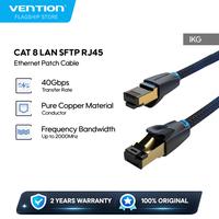 Gambar Vention Kabel Ethernet CAT 8 LAN SFTP Cotton Braided - IKG - BLACK, 2M dari Vention By Andalan Kota Administrasi Jakarta Utara 1 Tokopedia