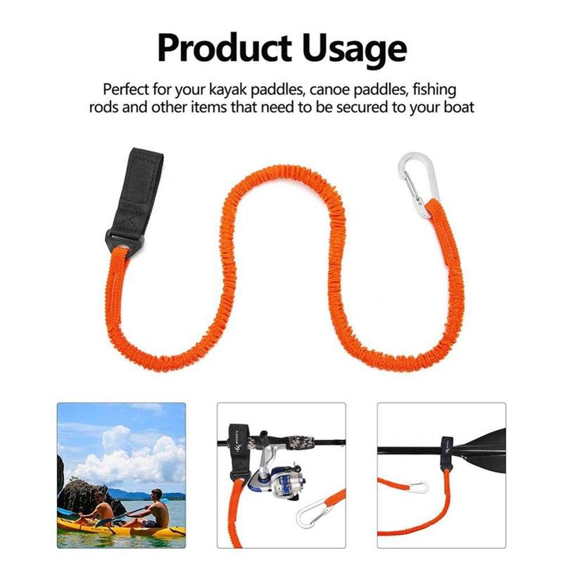 Product Introduction of Kayak Paddle Leash Fix Anti-lost Wear-resistant Kayak S Paddle Adjustable Lanyard Holder D8Y9 29