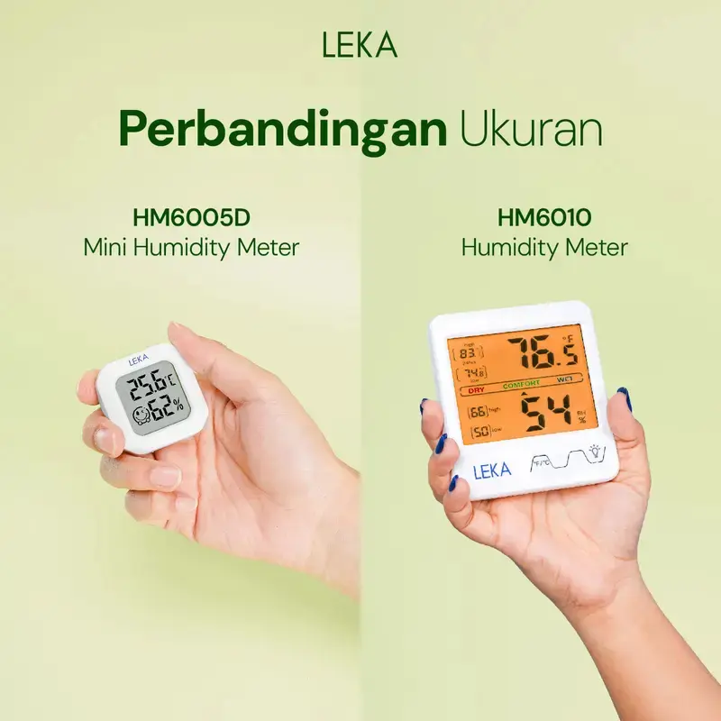 LEKA HM6005 Mini Humidity Meter - Hygrometer Thermometer Ukur Lembab Ruangan 6