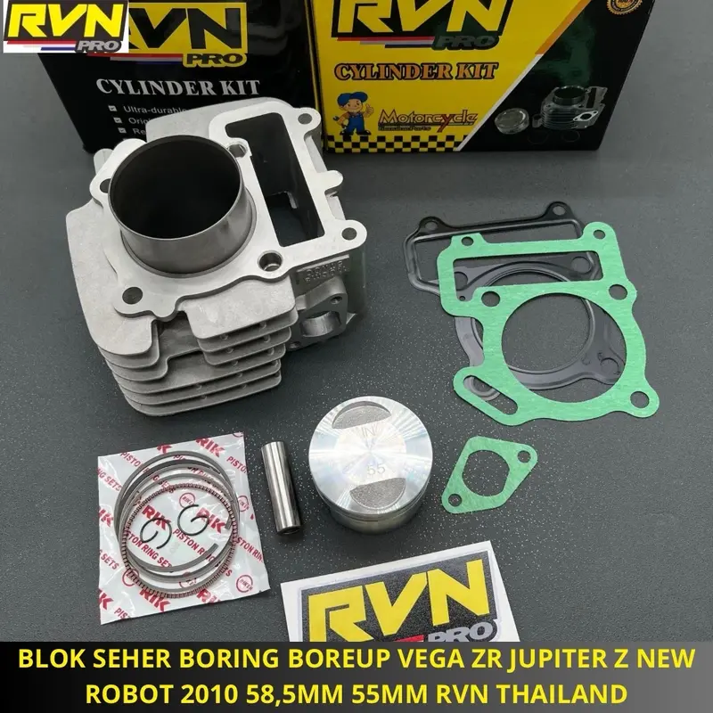BLOK SEHER BORING BORE UP VEGA ZR VEGAZR JUPITER Z NEW ROBOT 2010 58,5MM 58 MM 55MM 55 MM RVN THAILAND 3