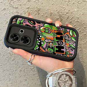 Casing Hp Untuk Xiaomi Redmi 13 4G 13 5G 13C Note 13R 5G Poco M6 4G POCO C65 Case Hp Pola Tren Kartun Casing Ponsel Silikon lembut Cesing pelindung Kasing Anti guncangan Kesing