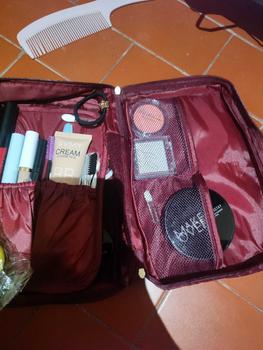 Product Review of PIFACIA Cosmetic Bag POLOS Tas Kosmetik Travel Bag Multifungsi from a**k a**y 3