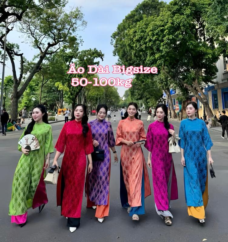 DEAL SẮM TẾT 2026 Áo Dài Cách Tân Nữ Bigsize Vải Gấm Tô Châu Cao Cấp Xinh Đẹp Form Rộng Sang Trọng Thanh Lịch Có Đủ Màu Hot Trend Cho Nữ Đón Tết 2026 50-95kg 2529a