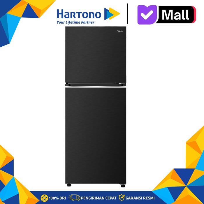Gambar Aqua Kulkas 2 Pintu 205L Twin Inverter Metal Door Refrigerator AQR-DTM265RAV(MX) dari MyHartono Kota Tangerang Selatan Tokopedia