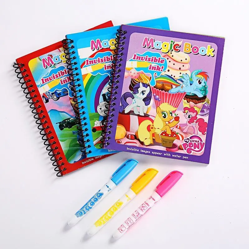 GS  Magic Water Book Buku Gambar Mewarnai Ajaib Magic Water Pen Buku Warna Mainan Edukasi Anak Coloring Books