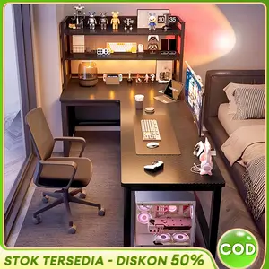 Meja Komputer Rumah Meja Belajar Sudut  Meja Alat alat Meja kpop Gaming Ganda Meja Komputer Desktop Meja Belajar Sudut Jenis Rak dan Meja Terintegrasi Meja Kantor Kamar Tidur Meja Belajar Meja Belajar