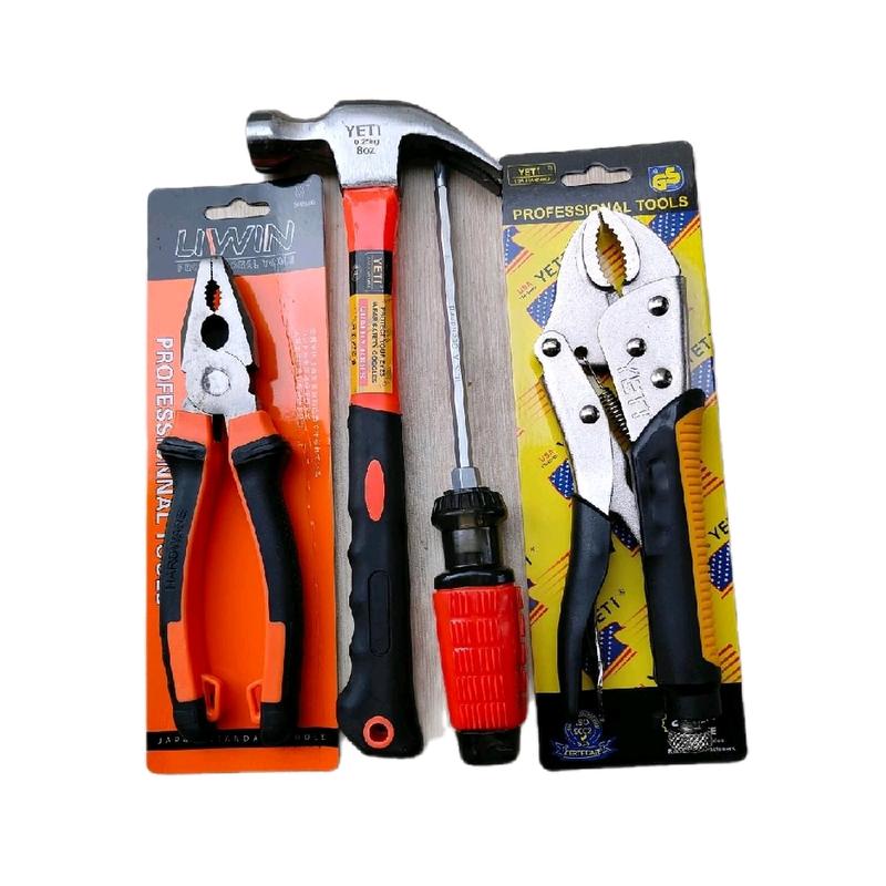 Tặng tua vít cán thơm 2 đầu Combo 3 món kìm bấm 10in ,búa 80Z s và kìm điện liwin