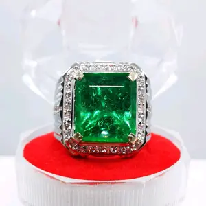 TERMURAH BATU AKIK PERMATA ZAMRUD COLOMBIA SIAP PAKAI RING PERAK BANGKOK 926 TIDAK LUNTUR