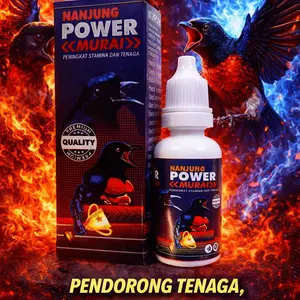 NANJUNG POWER MURAI 10ML SUPLEMEN PREMIUM UNTUK TENAGA DAN STAMINA BURUNG MURAI GACOR STABIL DAN MENTAL NGOTOT