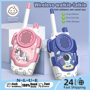2pcs Hadiah Anak-anak Walkie Talkie Nirkabel Anak Jarak Jauh 500 Meter Edukasi Mainan Telepon for Kids