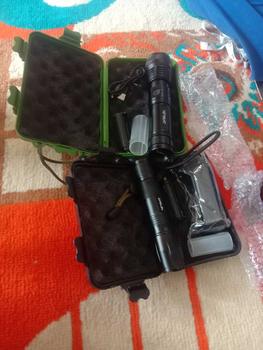 Product Review of Senter Super Terang Waterproof LED Rechargeable Baterai Tactical Anti Air Lampu SWAT Zoom Murah Free Charger from A**A 1