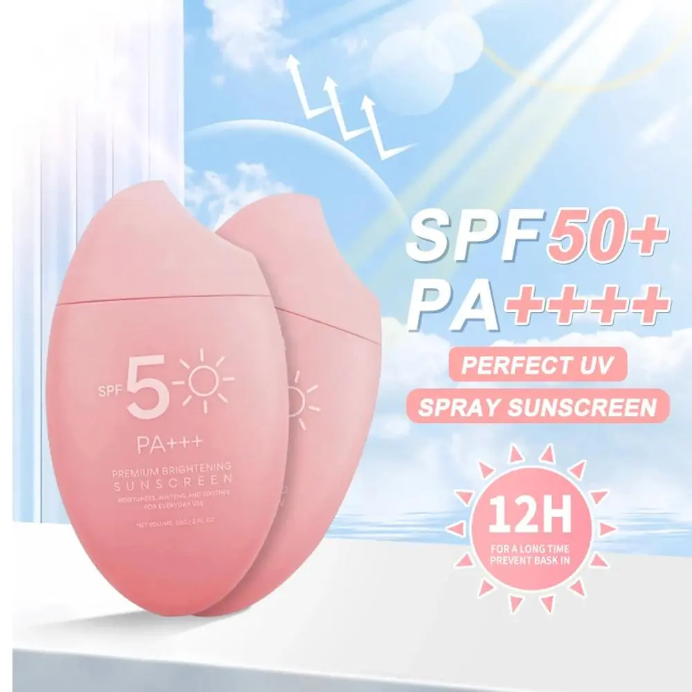 Kem Chống Nắng, Cho Mặt Và Cơ Thể, SPF50 + / PA + + +, Dưỡng Ẩm Nhẹ, Kem Chống Nắng Làm Trắng, Nhẹ, Không Dính, Chống Nắng UV, Chống Lão Hóa, Kiểm Soát Dầu, Không Thấm Nước, Kem Dưỡng Da Chống Nắng, 50g