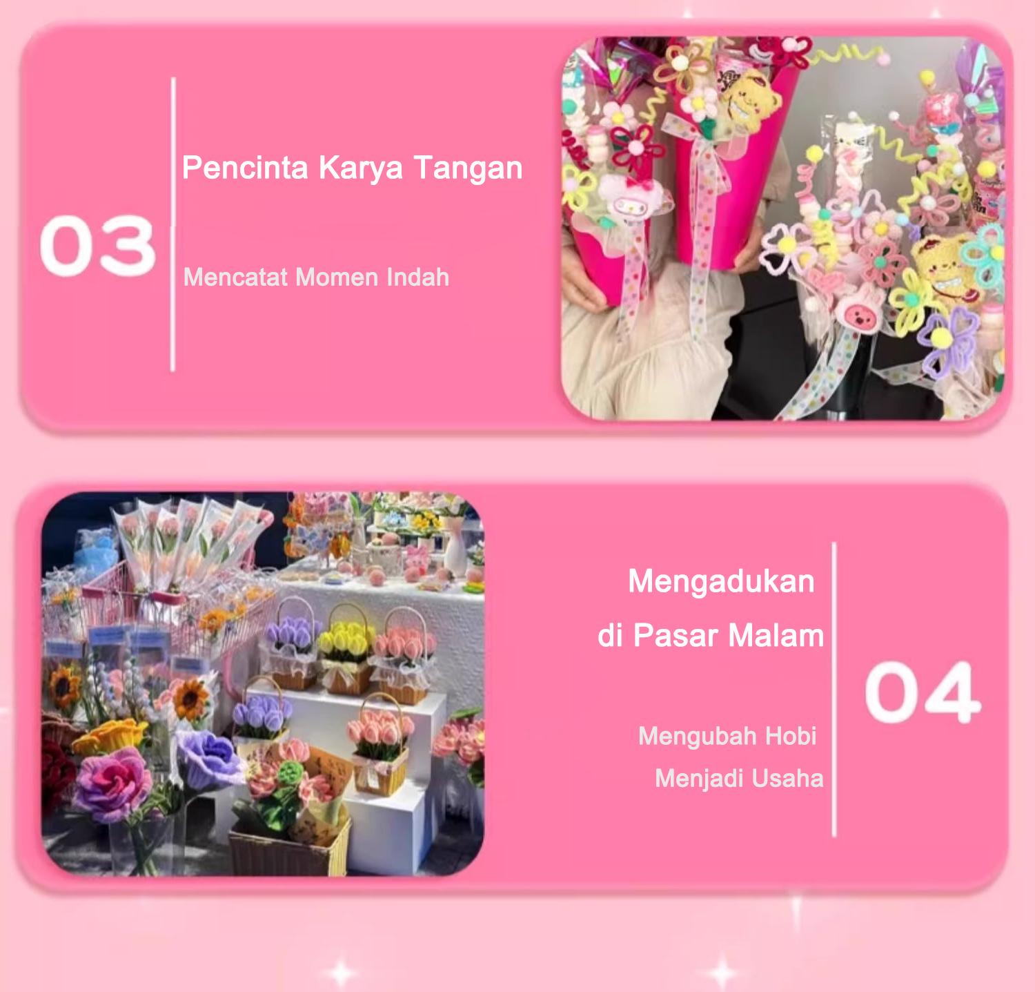 Kawat Bulu Mercy Premium 30mm 100±5pcs– Pipe Cleaner Tebal & Lentur | DIY Hiasan Ramadan Bulan Bintang | Dekorasi Lebaran | CRAFT RAMADAN