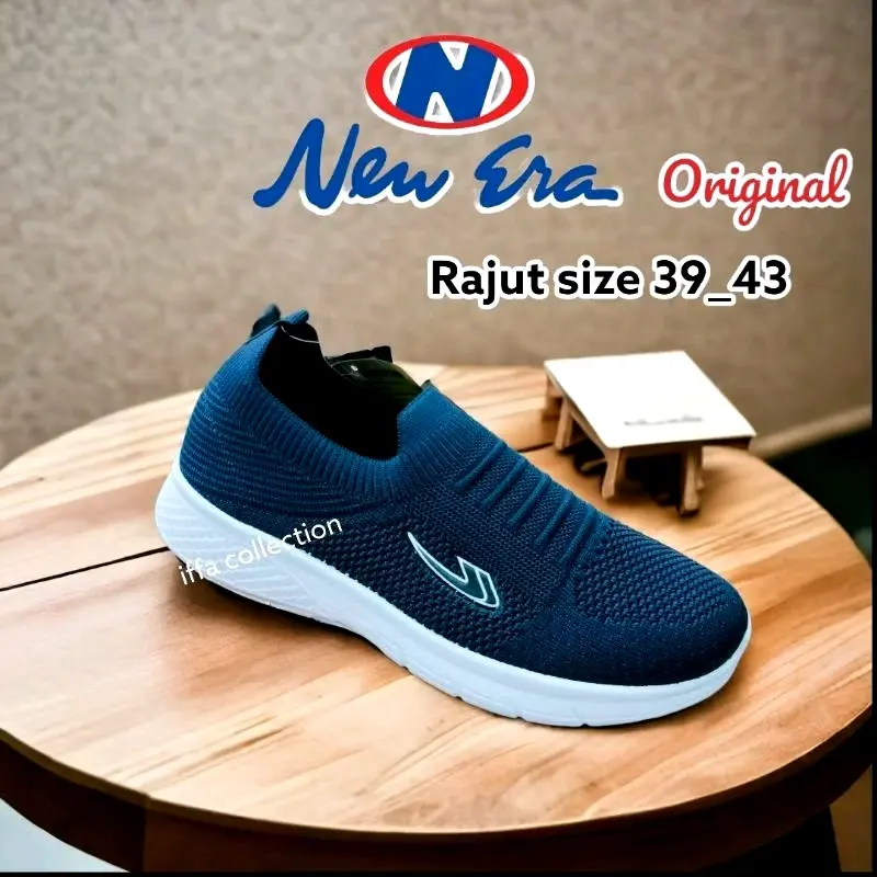 sepatu pria rajut slip,on teebaru Karet 4