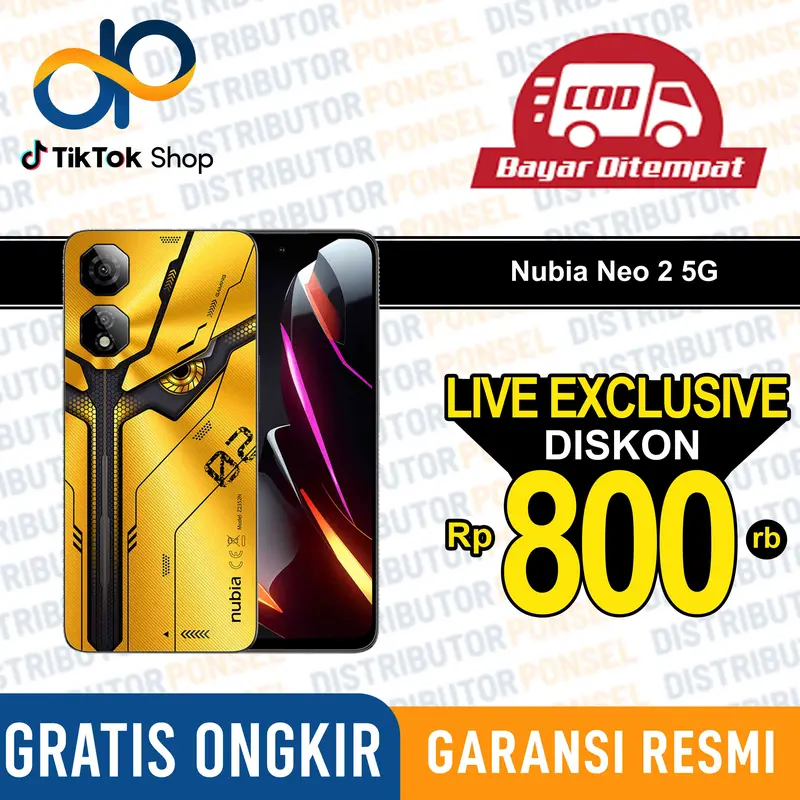 [K X Distributor Ponsel] HP ZTE Nubia Neo 2 5G 8/256 GB NFC Support Shoulder AirTrigger Garansi Resmi 0
