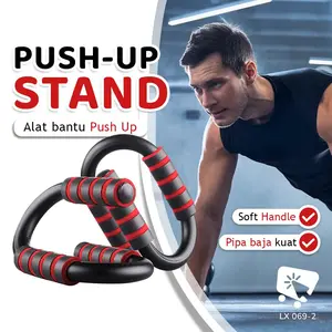 [KLIKIN.AJA] Stand Fitness Handle Push Up Press Up Handles Handstand Alat Bantu Gym Push Bar 069-2 untuk Hasil Maksimal dan Kenyamanan