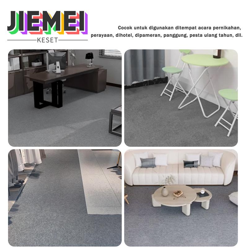 Product Introduction of JIEMEI Karpet Bludru 100x200 cm Karpet Pameran/Karpet Panggung/Karpet Masjid 35