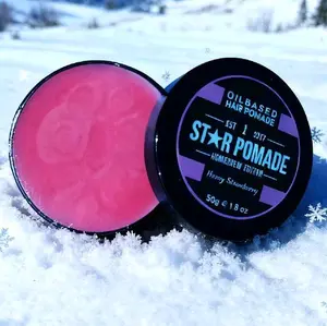 Star Pomade Oilbased Aroma Strawberry Mousse 50gr Wangi Segar dan Menyenangkan untuk Rambut Anda