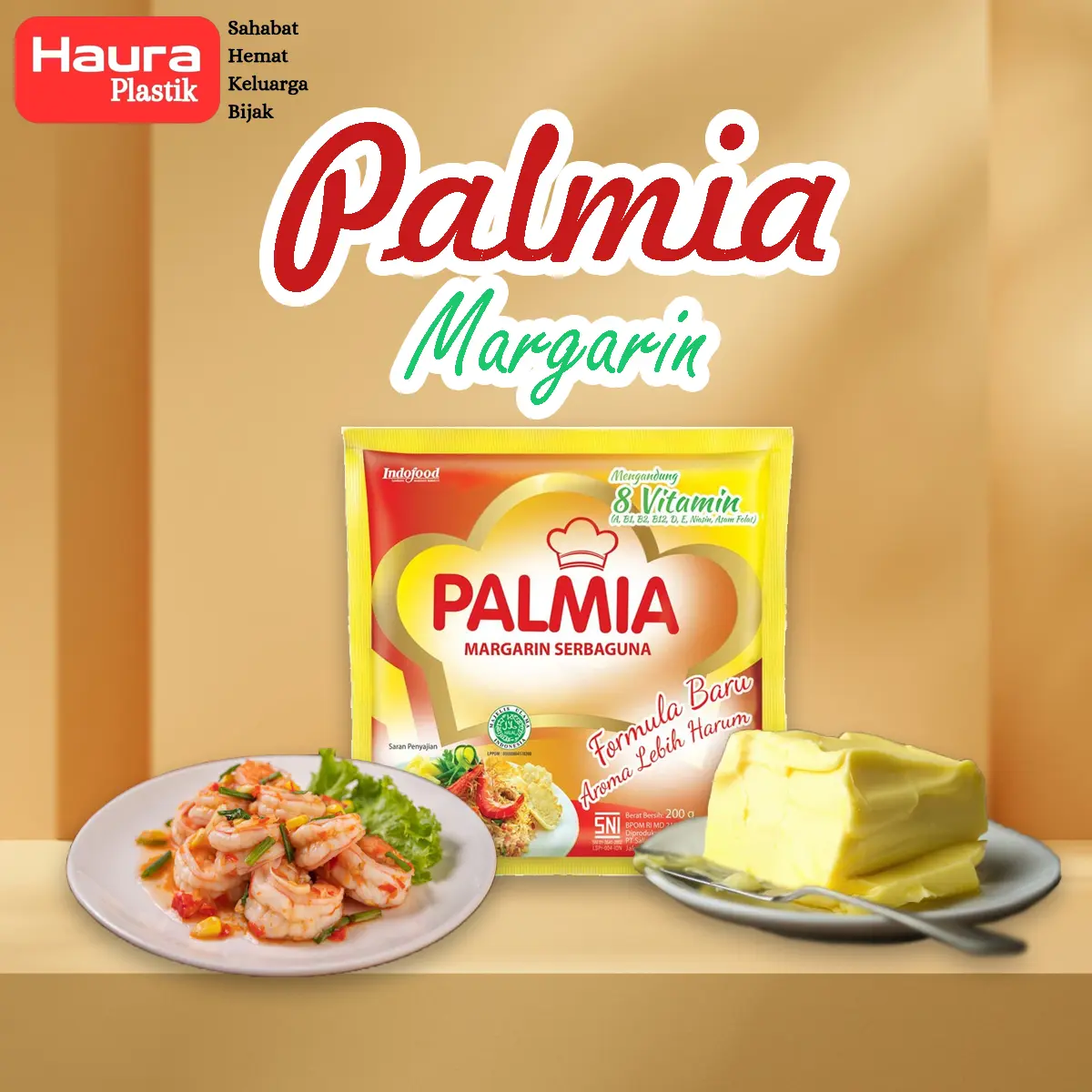 palmia margarin 200 gram margarin serbaguna Bahan Makanan, simas  margarine