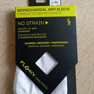 Floky No Strain Arm Sleeve by Tapia for Padel Tennis (2 PCS) Black / White / Fluo Yellow  - Tennis Elbow Support / Compression Sleeve - for Tennis Badminiton Pickleball Basketball Soccer Volley Golf Hockey Cycling Sports